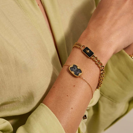 Bracelet Zelda avec pierre naturelle rectangle