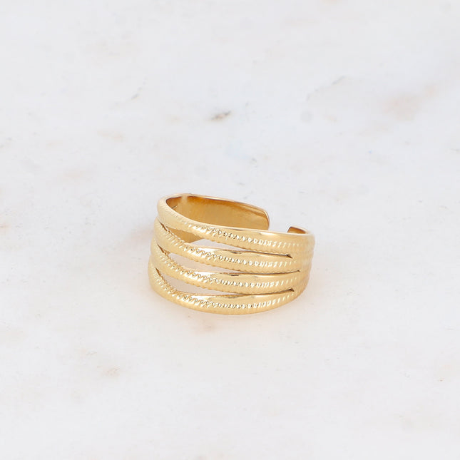 Bague Juliana - 4 rangs - texturé
