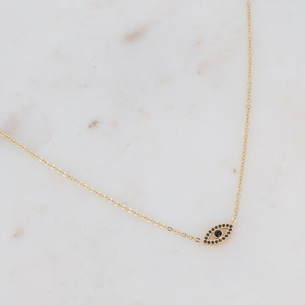 Collier Oulila - un petit oeil serti de zirconiums