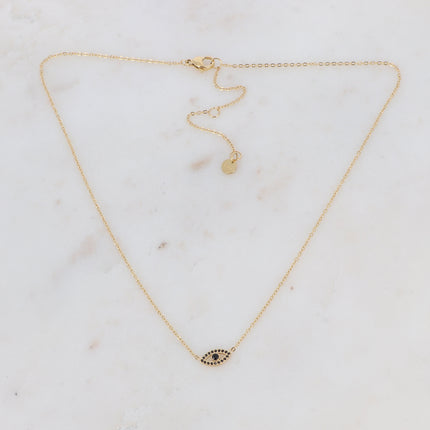 Collier Oulila - un petit oeil serti de zirconiums