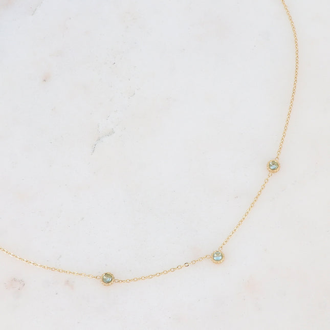 Collier Maelyse - 3 oxydes de zirconium