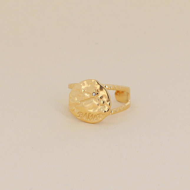 Bague Astro effet martelé
