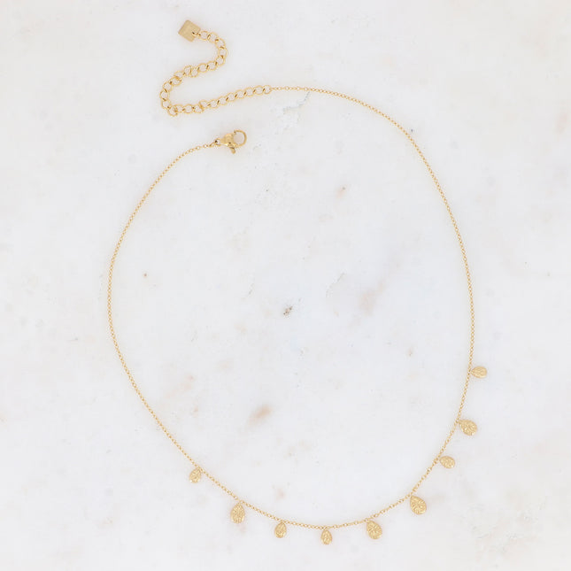 Collier Zia - mini gouttes texturées