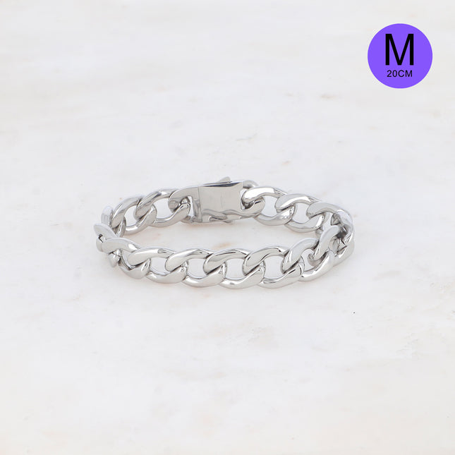 Unisex bracelet - curb chain, 20 cm