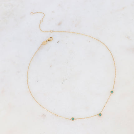 Collier Maelyse - 3 oxydes de zirconium