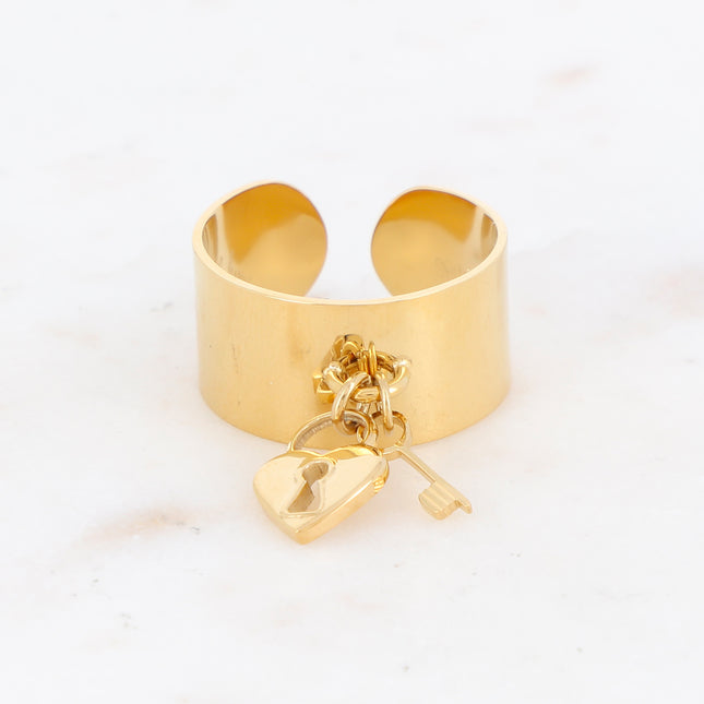 Bague Clara - cadenas et clef