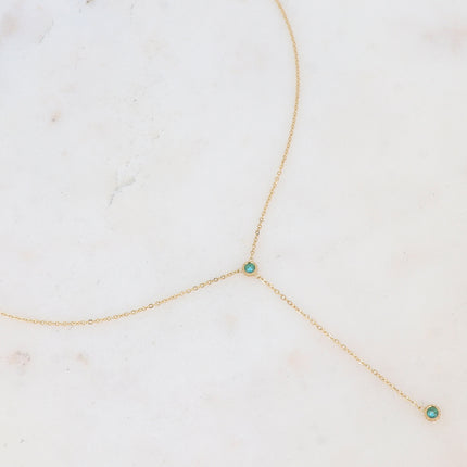 Collier Yara en Y - 2 oxydes de zirconium