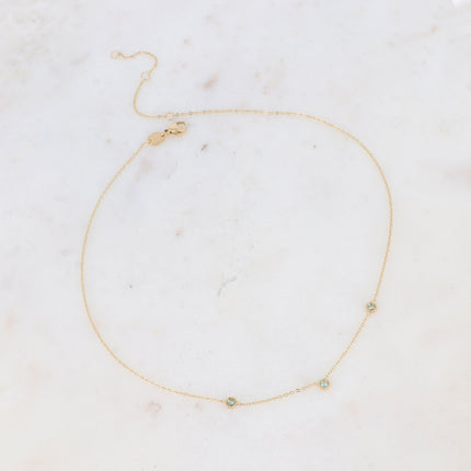 Collier Maelyse - 3 oxydes de zirconium