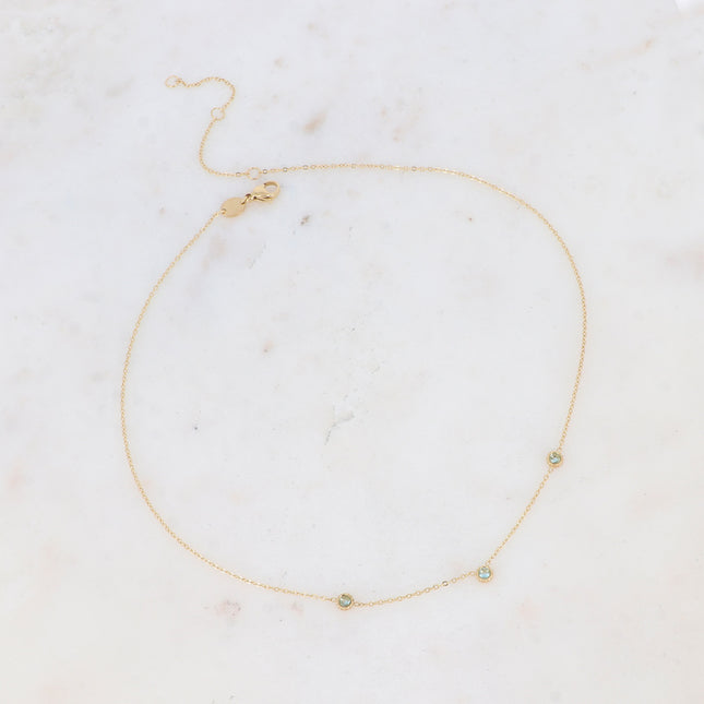 Collier Maelyse - 3 oxydes de zirconium
