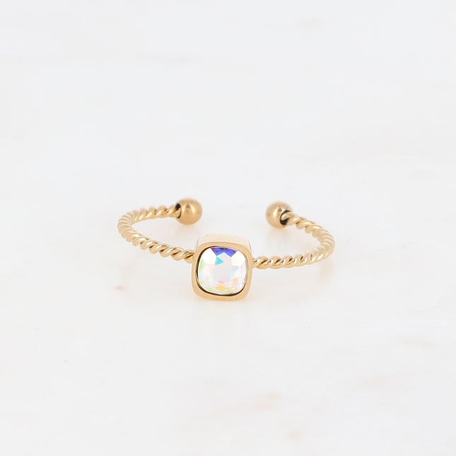 Bague Amael - cristaux 5mm