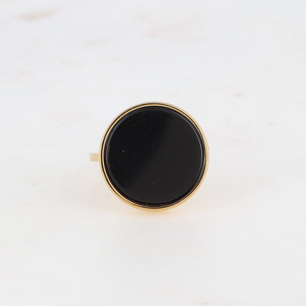 Bague Maxine - pierre naturelle ronde