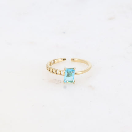 Bague Louania - oxyde de zirconium rectangle