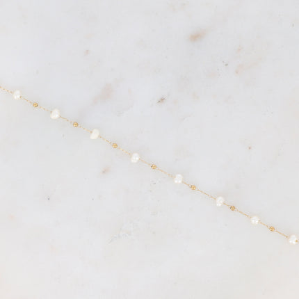 Bracelet de cheville Ghada - perles d'eau douce