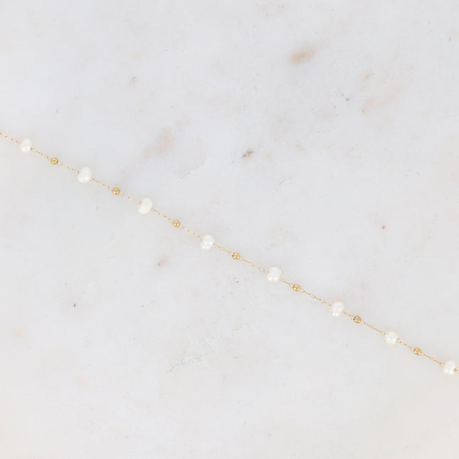 Bracelet de cheville Ghada - perles d'eau douce