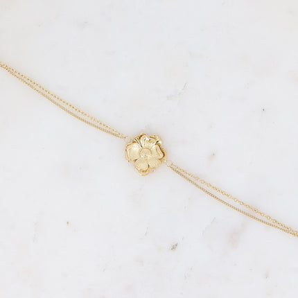 Bracelet Vanillia - fleur texturée