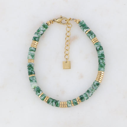 Bracelet Olivine avec pierres