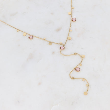 Collier Khalissa Y - cristaux Swarovski® PP20