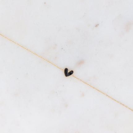 Bracelet Yesenia - coeur émaillé