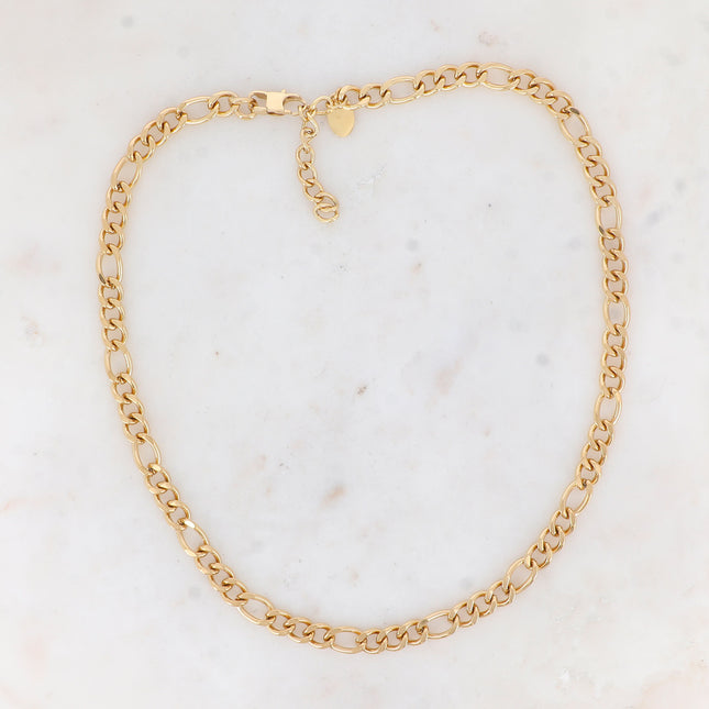 Sam Necklace - UNISEX - Figaro chain 55 cm