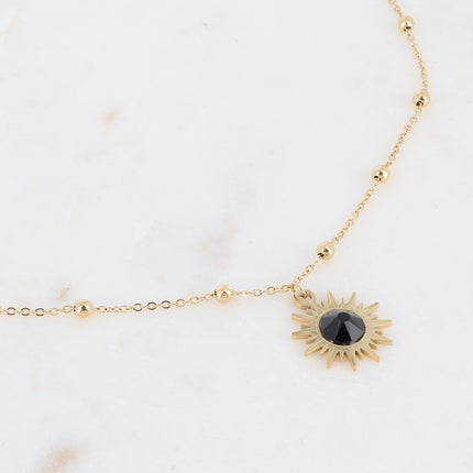 Collier Siloané - soleil et cristaux Swarovski®