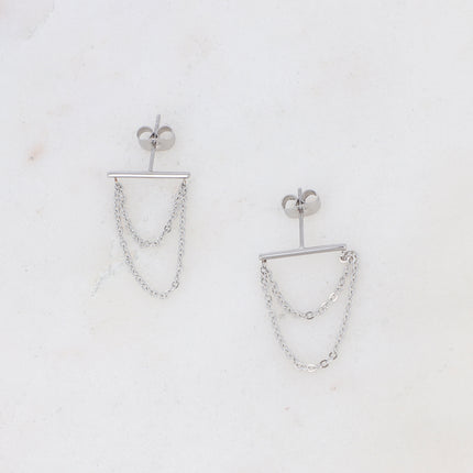 Boucles puces Ysoline - double chaînes