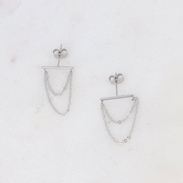 Boucles puces Ysoline - double chaînes