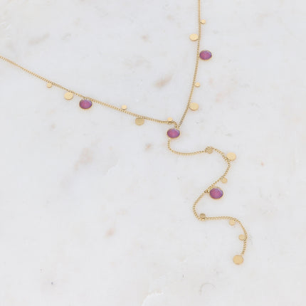Collier Khalissa Y - cristaux Swarovski® PP20