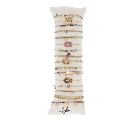 Set of 16 bracelets - gold - average price of €5.70/pc