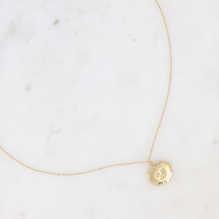 Collier - pendentif tête de chiot souriante