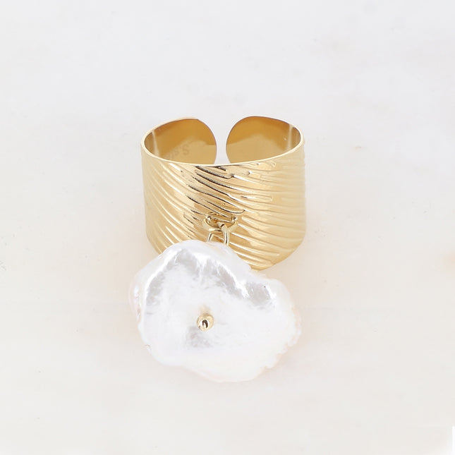 Bague Ashton - perle d'eau douce