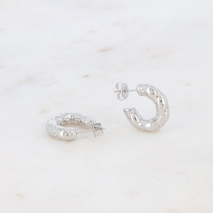 Créoles Tiffany - double torsades 2 cm