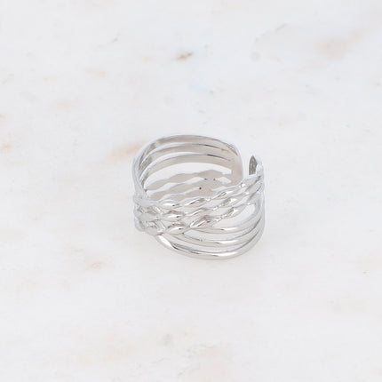Bague Wendy - lignes entrecroisées