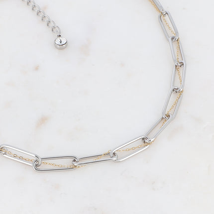 Collier Pénéllie - maille et chaîne fine