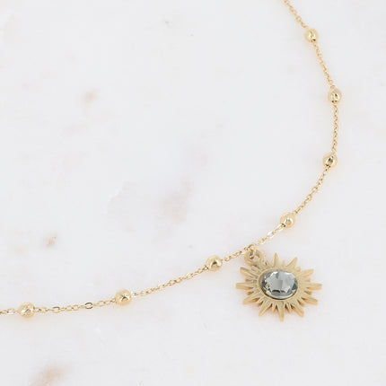 Collier Siloané - soleil et cristaux Swarovski®