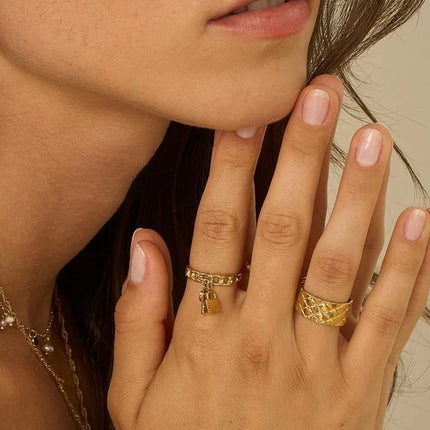 Bague Selma - effet matelassé