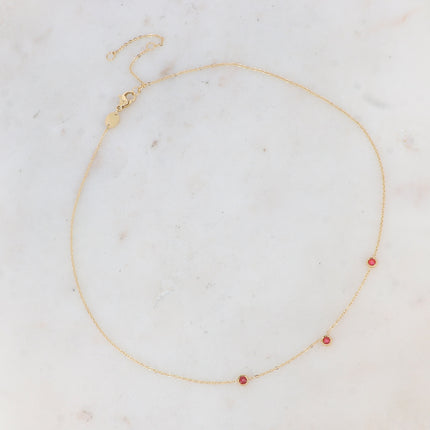 Collier Maelyse - 3 oxydes de zirconium